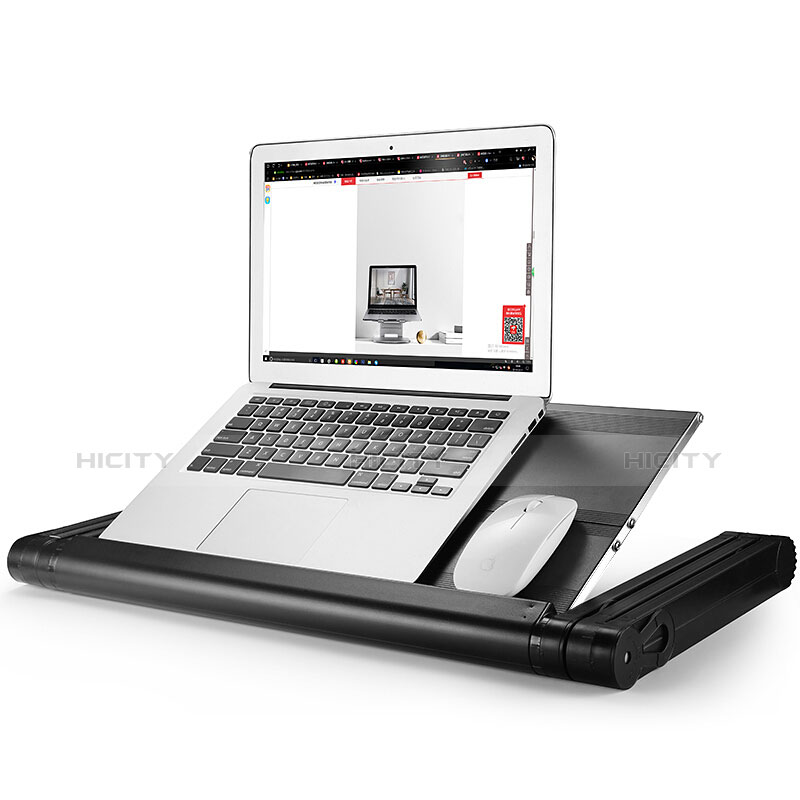 NoteBook Halter Halterung Laptop Ständer Universal S06 für Apple MacBook 12 zoll Schwarz groß