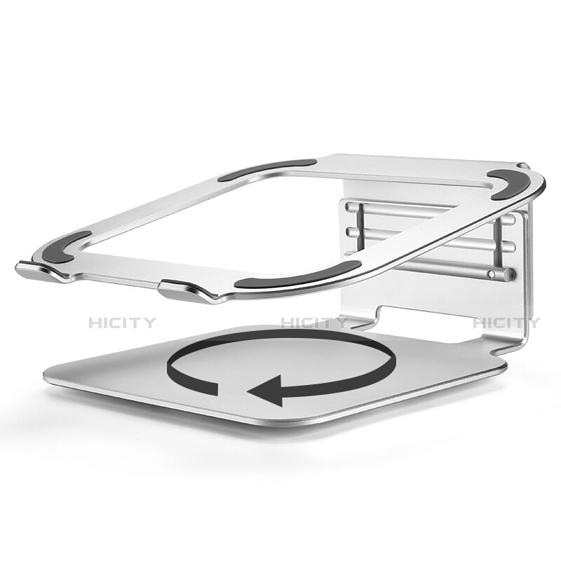 NoteBook Halter Halterung Laptop Ständer Universal S07 für Apple MacBook Air 13 zoll (2020) Silber groß