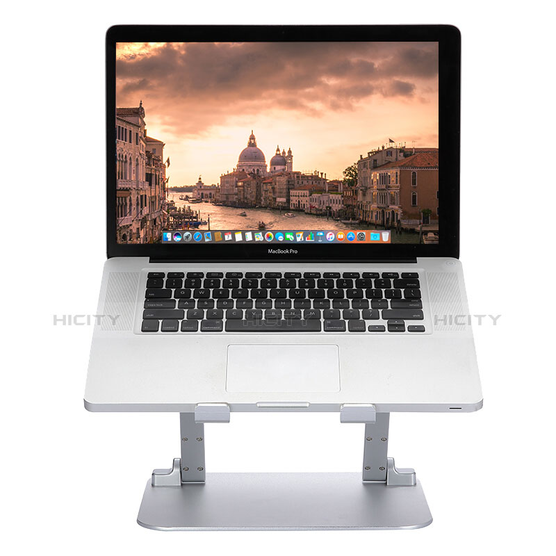 NoteBook Halter Halterung Laptop Ständer Universal S08 für Apple MacBook 12 zoll Silber Plus