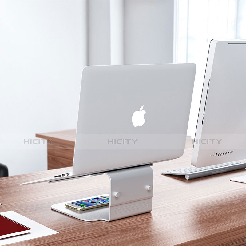 NoteBook Halter Halterung Laptop Ständer Universal S09 für Apple MacBook Air 13 zoll Silber groß