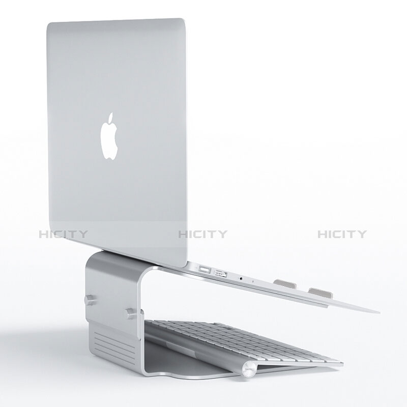 NoteBook Halter Halterung Laptop Ständer Universal S09 für Huawei MateBook D15 (2020) 15.6 Silber groß