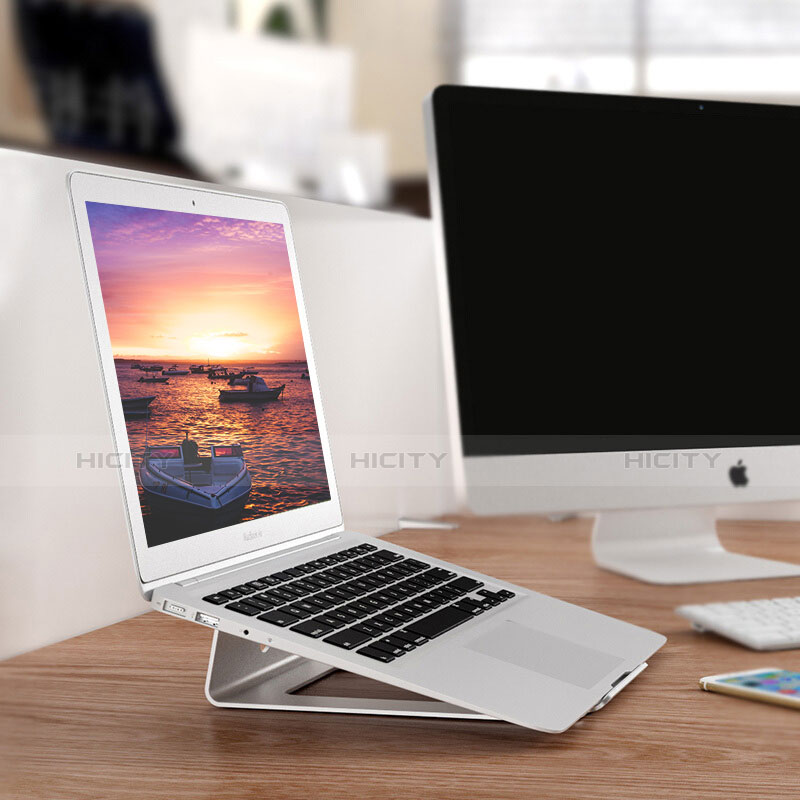 NoteBook Halter Halterung Laptop Ständer Universal S11 für Apple MacBook Air 13.3 zoll (2018) Silber