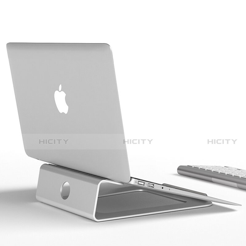 NoteBook Halter Halterung Laptop Ständer Universal S11 für Apple MacBook Air 13 zoll (2020) Silber groß