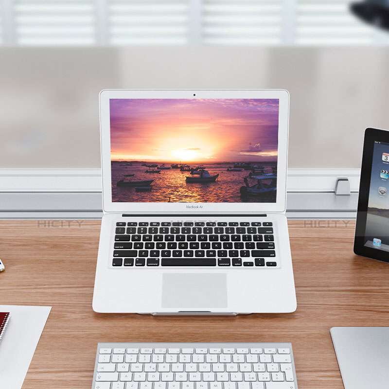 NoteBook Halter Halterung Laptop Ständer Universal S11 für Apple MacBook Pro 13 zoll Silber