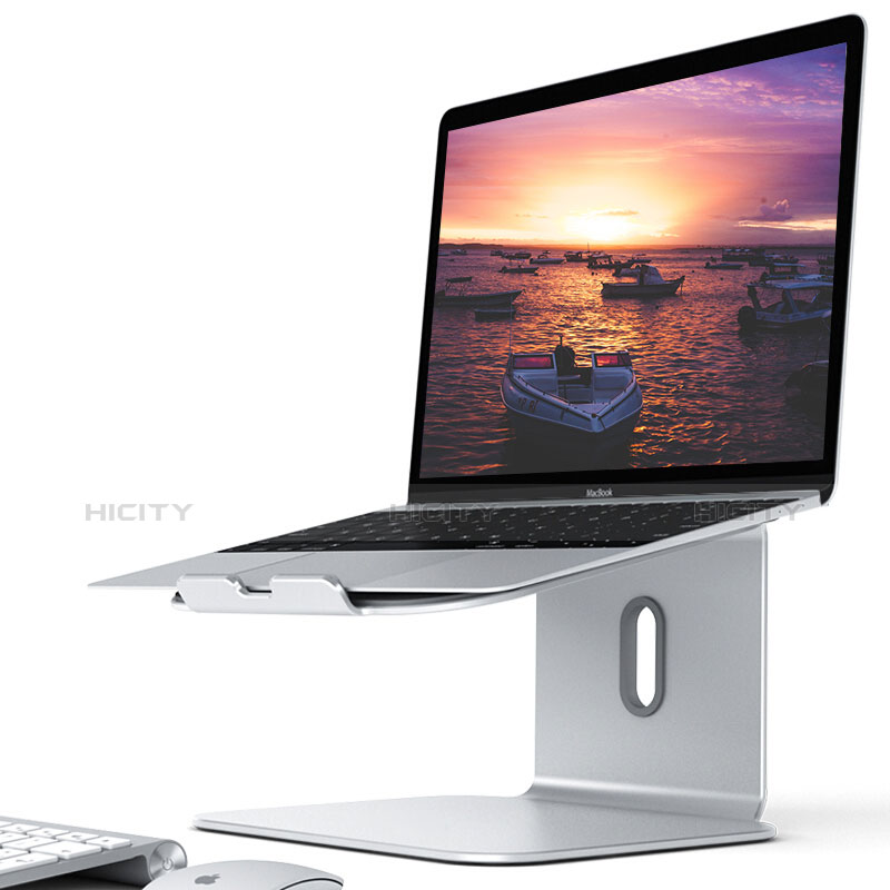 NoteBook Halter Halterung Laptop Ständer Universal S12 für Apple MacBook Air 11 zoll Silber Plus