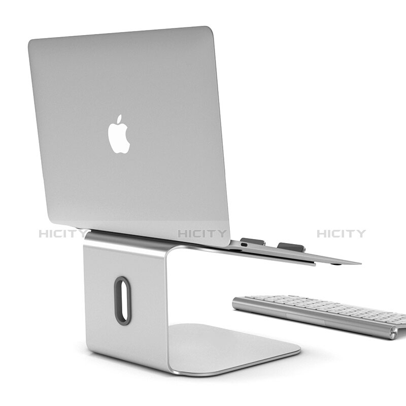 NoteBook Halter Halterung Laptop Ständer Universal S12 für Apple MacBook Air 13.3 zoll (2018) Silber groß