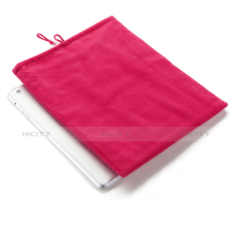 Samt Handy Tasche Schutz Hülle für Apple iPad Mini 4 Pink groß