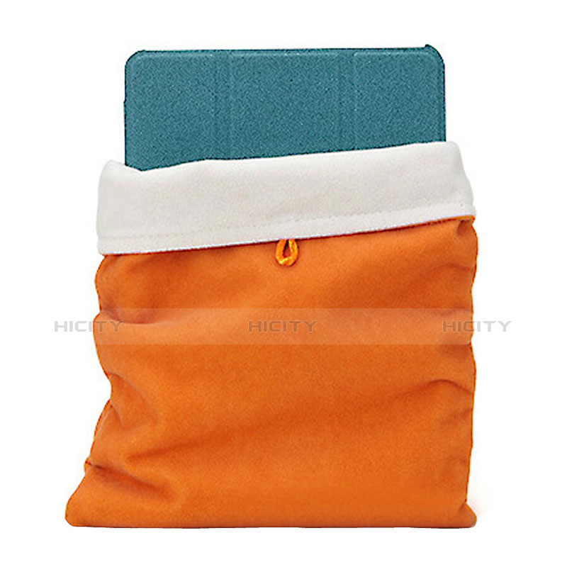 Samt Handy Tasche Schutz Hülle für Apple iPad Mini Orange groß