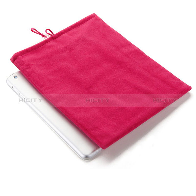 Samt Handy Tasche Schutz Hülle für Apple New iPad 9.7 (2018) Pink groß