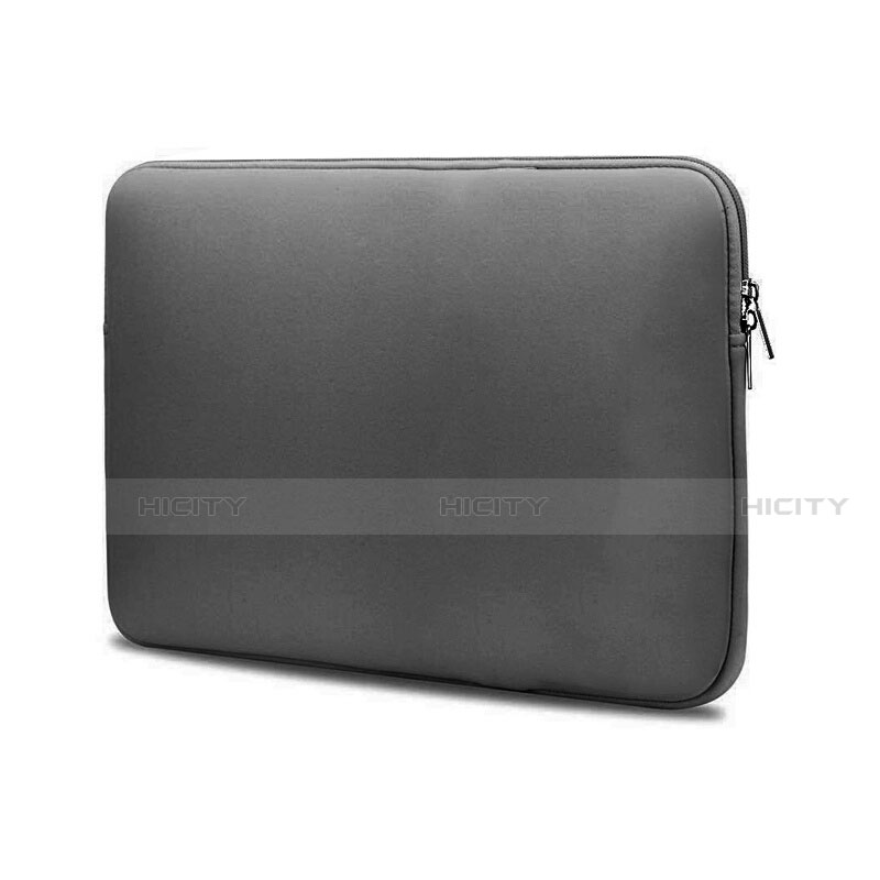 Samt Handy Tasche Schutz Hülle L04 für Huawei Honor MagicBook 14 Grau