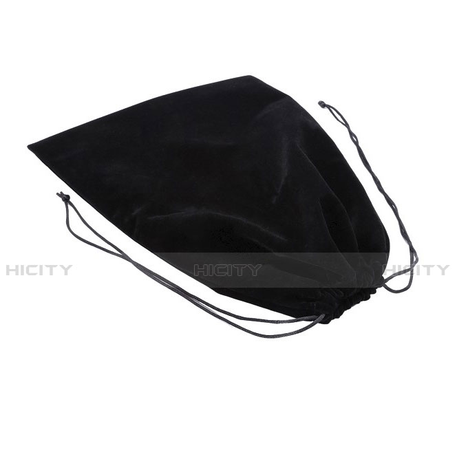 Samt Handy Tasche Sleeve Hülle für Apple iPad 2 Schwarz groß