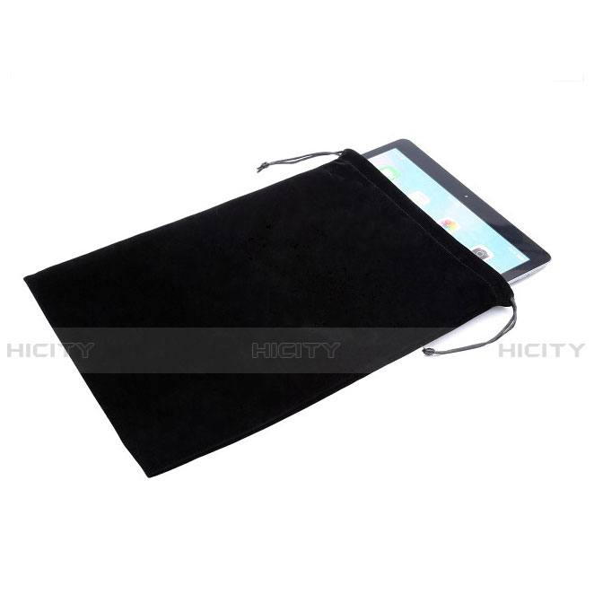 Samt Handy Tasche Sleeve Hülle für Samsung Galaxy Note 10.1 2014 SM-P600 Schwarz