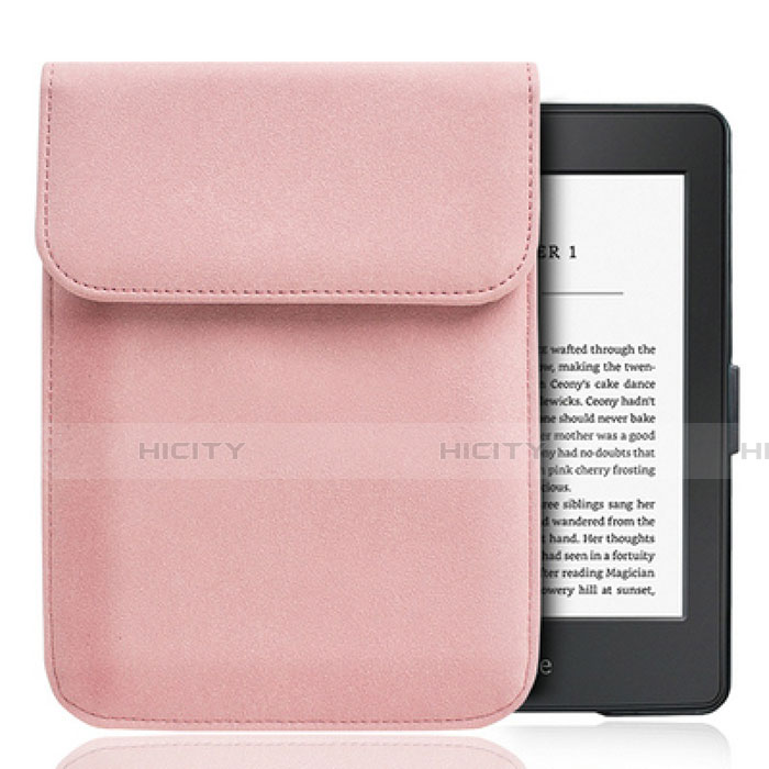 Samt Handy Tasche Sleeve Hülle S01 für Amazon Kindle Paperwhite 6 inch Rosa