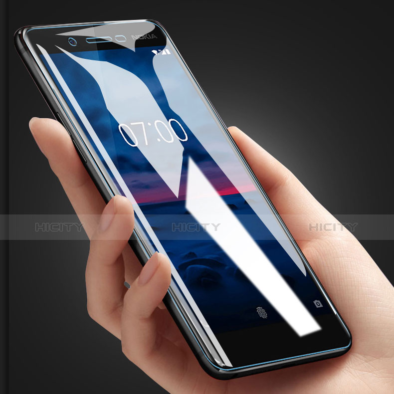 Schutzfolie Displayschutzfolie Panzerfolie Gehärtetes Glas Glasfolie Anti Blue Ray Skins zum Aufkleben Panzerglas B01 für Nokia 7 Plus Klar