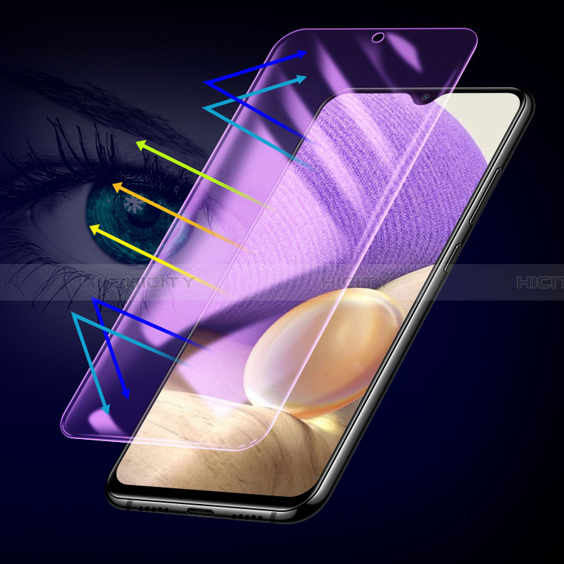 Schutzfolie Displayschutzfolie Panzerfolie Gehärtetes Glas Glasfolie Anti Blue Ray Skins zum Aufkleben Panzerglas B05 für Samsung Galaxy A32 4G Klar
