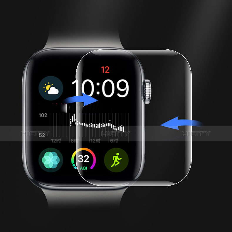 Schutzfolie Displayschutzfolie Panzerfolie Gehärtetes Glas Glasfolie Skins zum Aufkleben Panzerglas für Apple iWatch 4 40mm Klar groß