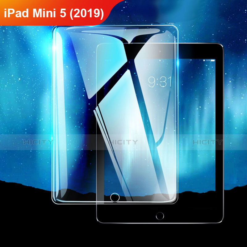 Schutzfolie Displayschutzfolie Panzerfolie Gehärtetes Glas Glasfolie Skins zum Aufkleben Panzerglas T01 für Apple iPad Mini 5 (2019) Klar Plus