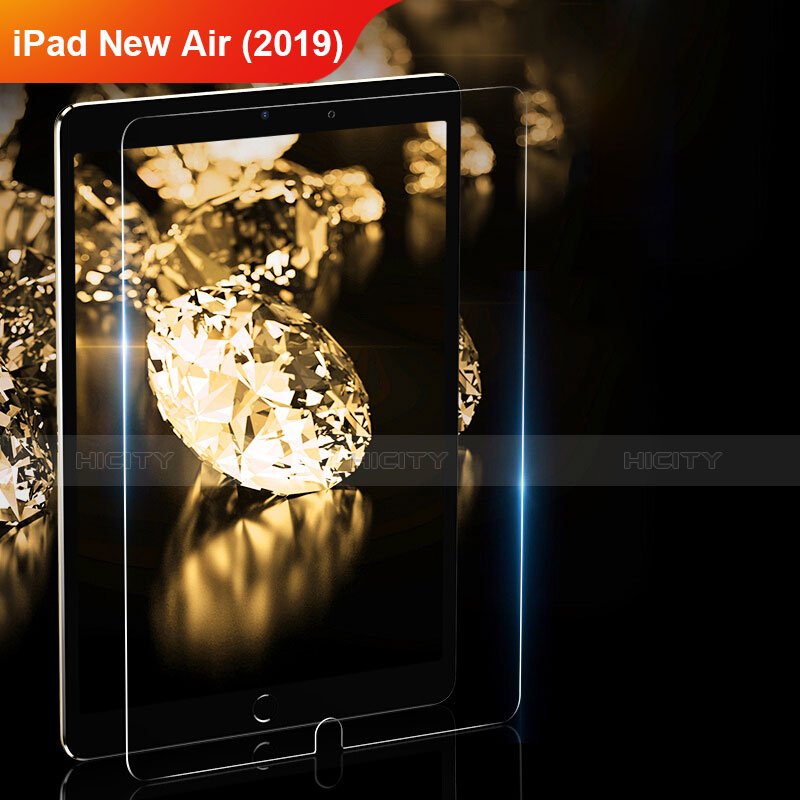 Schutzfolie Displayschutzfolie Panzerfolie Gehärtetes Glas Glasfolie Skins zum Aufkleben Panzerglas T01 für Apple iPad New Air (2019) 10.5 Klar Plus