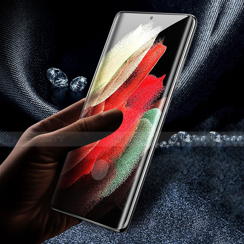 Schutzfolie Displayschutzfolie Panzerfolie Gehärtetes Glas Glasfolie Skins zum Aufkleben Panzerglas T01 für Samsung Galaxy S21 Ultra 5G groß