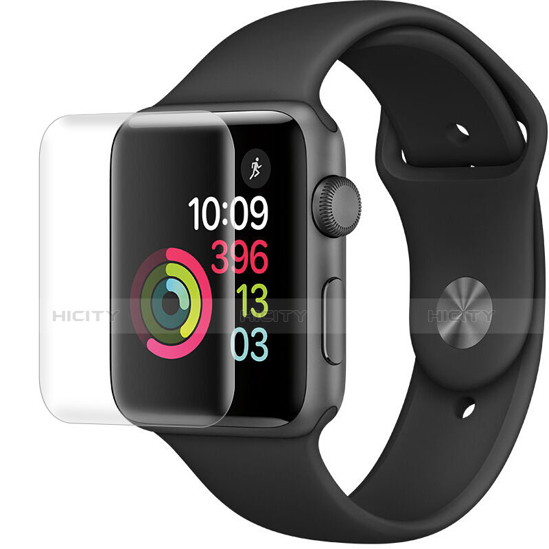 Schutzfolie Displayschutzfolie Panzerfolie Skins zum Aufkleben F02 für Apple iWatch 2 38mm Klar groß