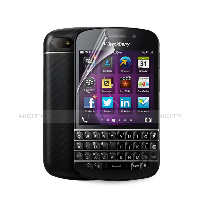 Schutzfolie Displayschutzfolie Panzerfolie Skins zum Aufkleben für Blackberry Q10 Klar groß