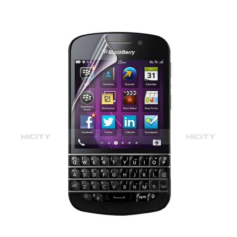 Schutzfolie Displayschutzfolie Panzerfolie Skins zum Aufkleben für Blackberry Q10 Klar groß