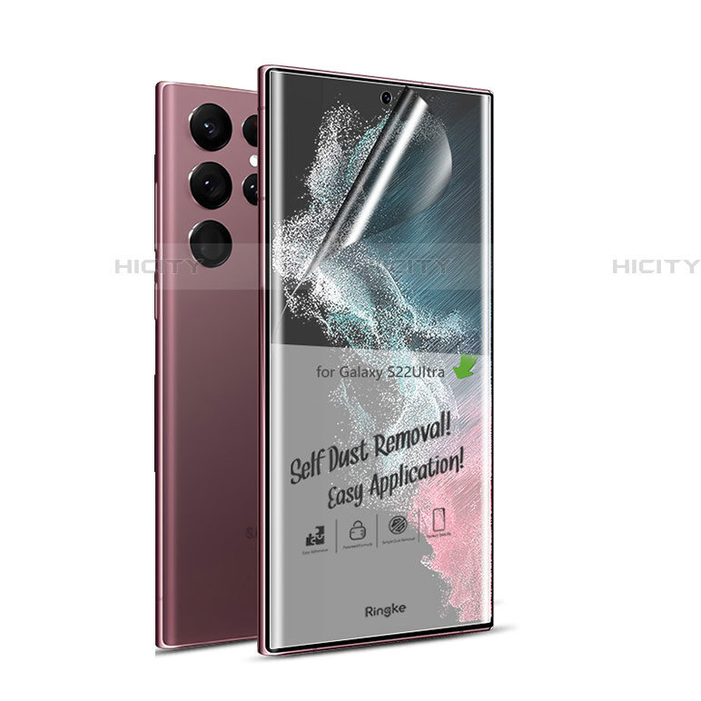 Schutzfolie Displayschutzfolie Panzerfolie Skins zum Aufkleben Full Coverage F01 für Samsung Galaxy S23 Ultra 5G Klar Plus