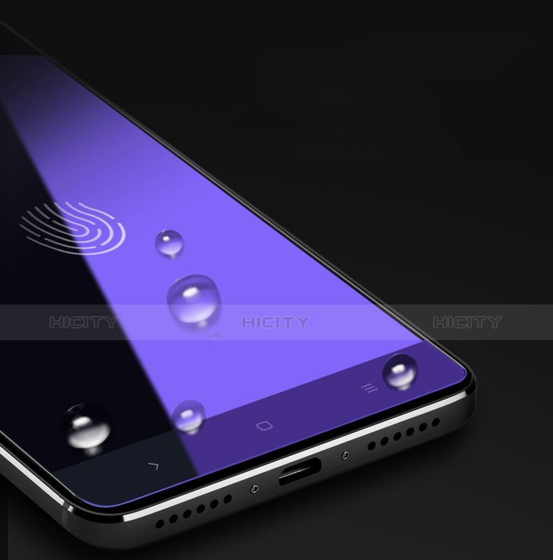 Schutzfolie Displayschutzfolie Panzerfolie Skins zum Aufkleben Gehärtetes Glas Glasfolie Anti Blue Ray B01 für Xiaomi Redmi Note 4X High Edition Blau groß