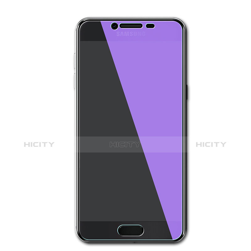 Schutzfolie Displayschutzfolie Panzerfolie Skins zum Aufkleben Gehärtetes Glas Glasfolie Anti Blue Ray B02 für Samsung Galaxy C5 SM-C5000 Blau groß