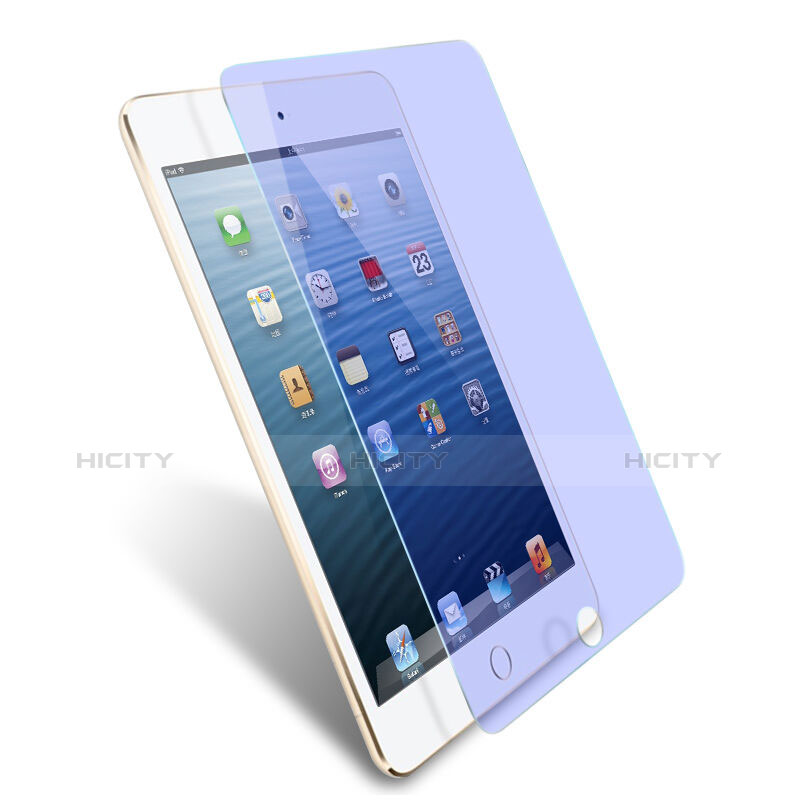 Schutzfolie Displayschutzfolie Panzerfolie Skins zum Aufkleben Gehärtetes Glas Glasfolie Anti Blue Ray für Apple iPad 2 Blau
