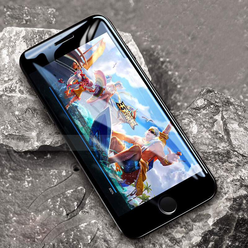 Schutzfolie Displayschutzfolie Panzerfolie Skins zum Aufkleben Gehärtetes Glas Glasfolie F03 für Apple iPhone 7 Klar