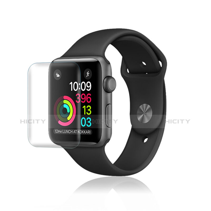 Schutzfolie Displayschutzfolie Panzerfolie Skins zum Aufkleben Gehärtetes Glas Glasfolie F07 für Apple iWatch 3 38mm Klar Plus