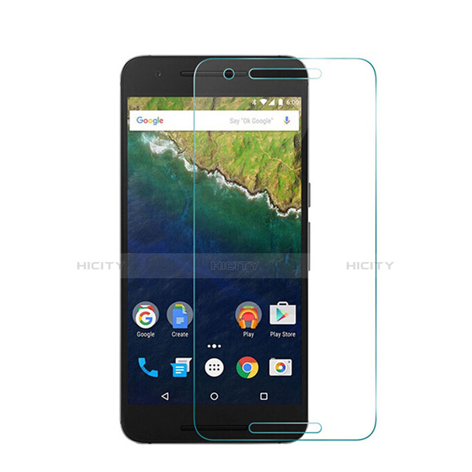 Schutzfolie Displayschutzfolie Panzerfolie Skins zum Aufkleben Gehärtetes Glas Glasfolie für Google Nexus 6P Klar groß