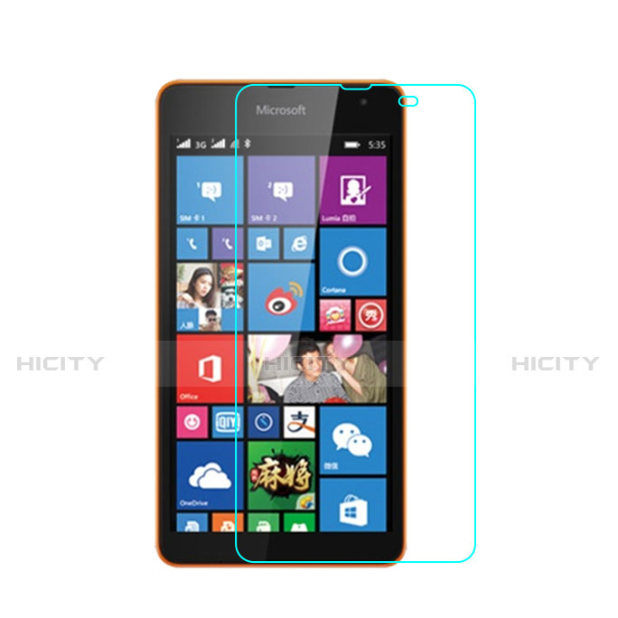 Schutzfolie Displayschutzfolie Panzerfolie Skins zum Aufkleben Gehärtetes Glas Glasfolie für Microsoft Lumia 535 Klar