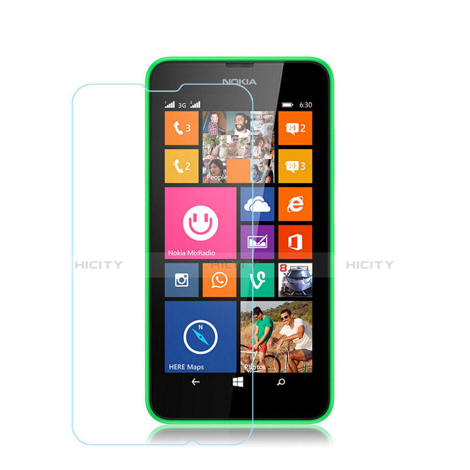 Schutzfolie Displayschutzfolie Panzerfolie Skins zum Aufkleben Gehärtetes Glas Glasfolie für Nokia Lumia 635 Klar
