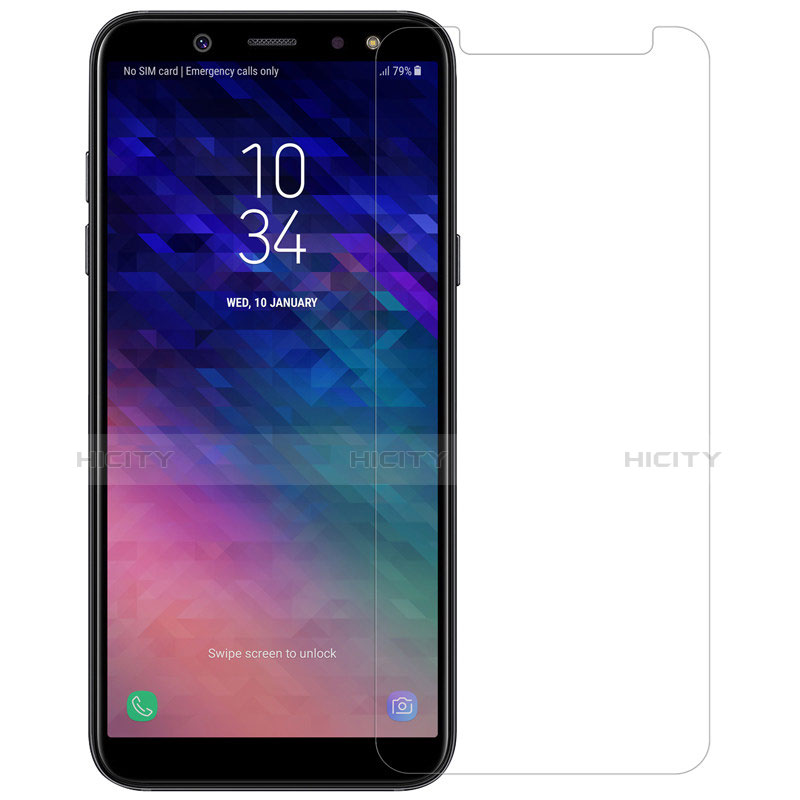 Schutzfolie Displayschutzfolie Panzerfolie Skins zum Aufkleben Gehärtetes Glas Glasfolie für Samsung Galaxy A6 (2018) Dual SIM Klar
