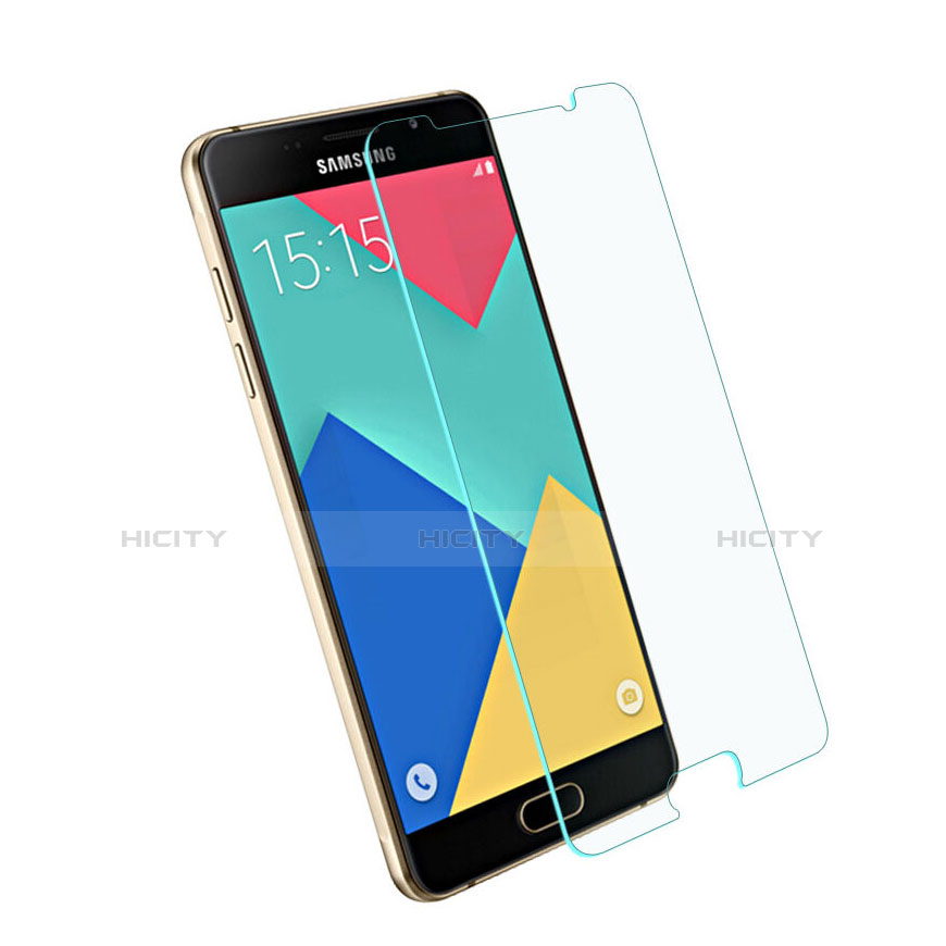 Schutzfolie Displayschutzfolie Panzerfolie Skins zum Aufkleben Gehärtetes Glas Glasfolie für Samsung Galaxy A7 (2016) A7100 Klar groß