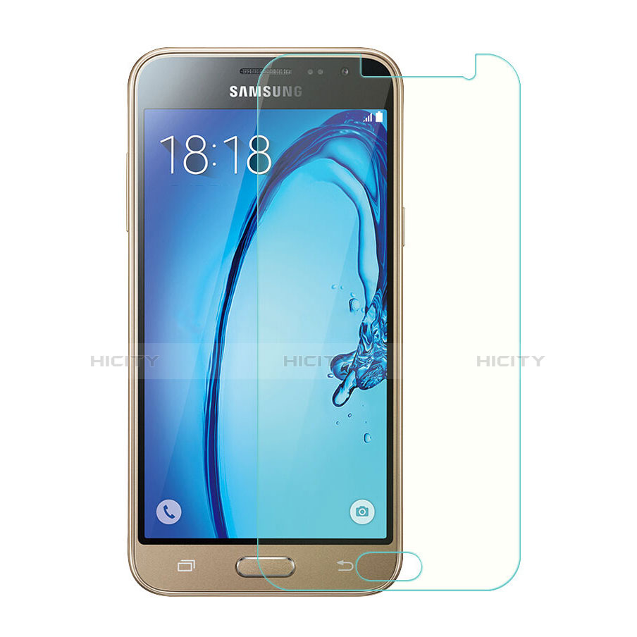 Schutzfolie Displayschutzfolie Panzerfolie Skins zum Aufkleben Gehärtetes Glas Glasfolie für Samsung Galaxy J3 (2016) J320F J3109 Klar