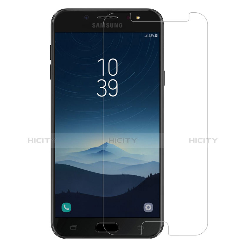 Schutzfolie Displayschutzfolie Panzerfolie Skins zum Aufkleben Gehärtetes Glas Glasfolie für Samsung Galaxy J7 Plus Klar Plus