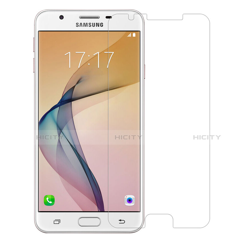 Schutzfolie Displayschutzfolie Panzerfolie Skins zum Aufkleben Gehärtetes Glas Glasfolie für Samsung Galaxy J7 Prime Klar groß