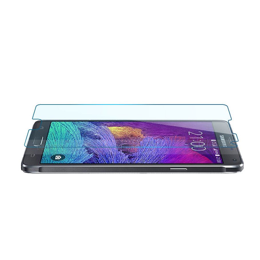 Schutzfolie Displayschutzfolie Panzerfolie Skins zum Aufkleben Gehärtetes Glas Glasfolie für Samsung Galaxy Note 4 SM-N910F Klar groß