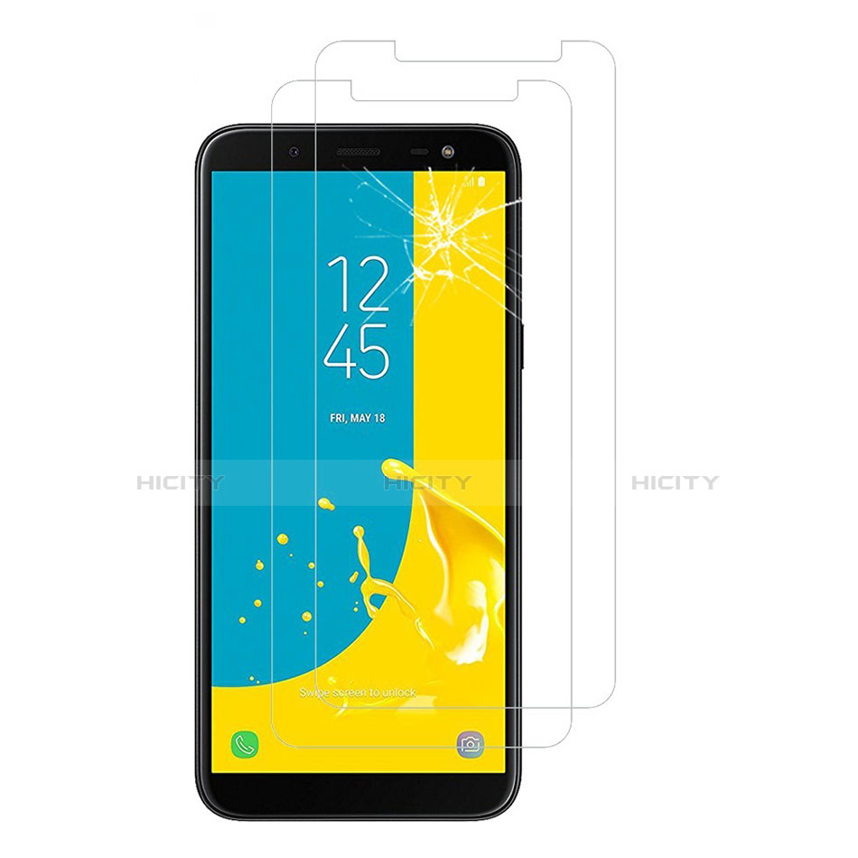 Schutzfolie Displayschutzfolie Panzerfolie Skins zum Aufkleben Gehärtetes Glas Glasfolie für Samsung Galaxy On6 (2018) J600F J600G Klar