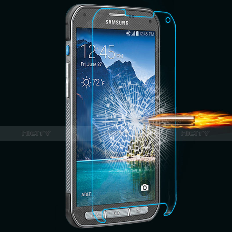 Schutzfolie Displayschutzfolie Panzerfolie Skins zum Aufkleben Gehärtetes Glas Glasfolie für Samsung Galaxy S5 Active Klar groß