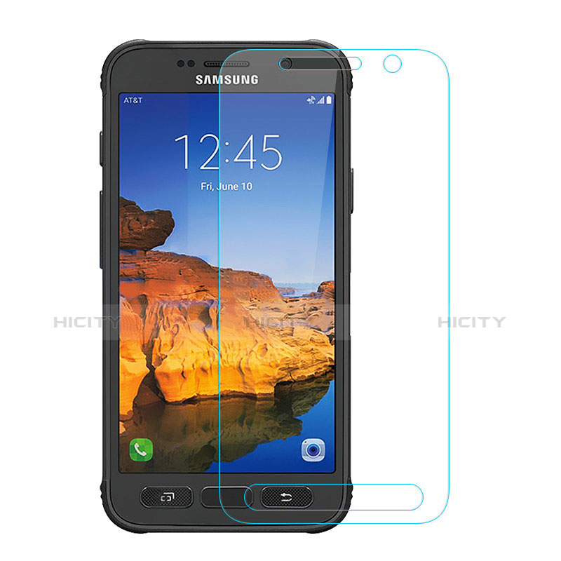 Schutzfolie Displayschutzfolie Panzerfolie Skins zum Aufkleben Gehärtetes Glas Glasfolie für Samsung Galaxy S7 Active G891A Klar groß