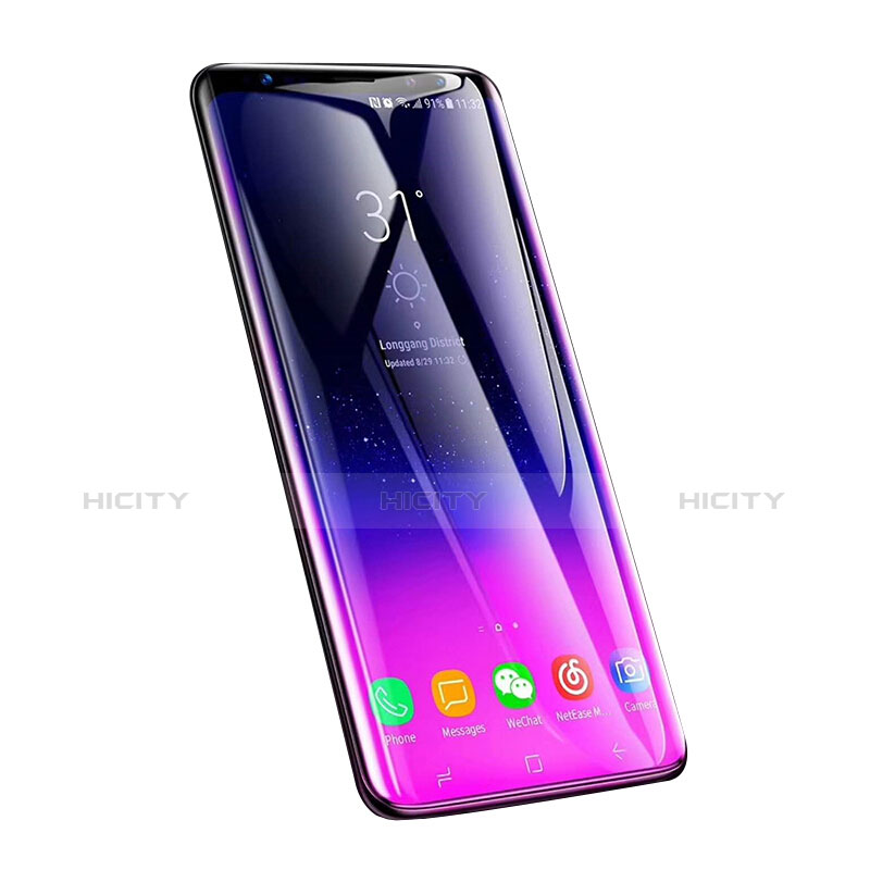 Schutzfolie Displayschutzfolie Panzerfolie Skins zum Aufkleben Gehärtetes Glas Glasfolie für Samsung Galaxy S9 Plus Klar groß