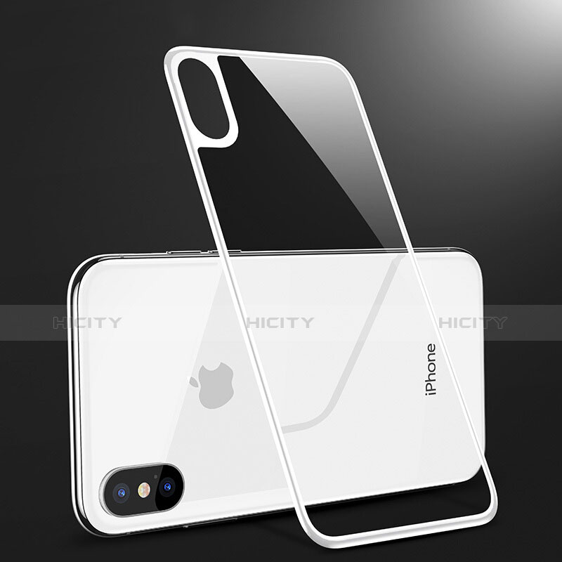 Schutzfolie Displayschutzfolie Panzerfolie Skins zum Aufkleben Gehärtetes Glas Glasfolie Rückseite B09 für Apple iPhone Xs Max Weiß