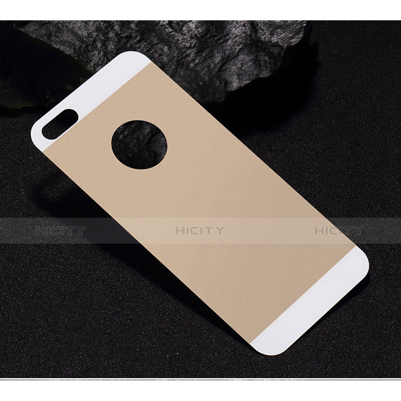 Schutzfolie Displayschutzfolie Panzerfolie Skins zum Aufkleben Gehärtetes Glas Glasfolie Rückseite für Apple iPhone 5 Gold groß