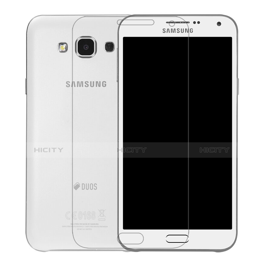 Schutzfolie Displayschutzfolie Panzerfolie Skins zum Aufkleben Gehärtetes Glas Glasfolie T01 für Samsung Galaxy E7 SM-E700 E7000 Klar Plus