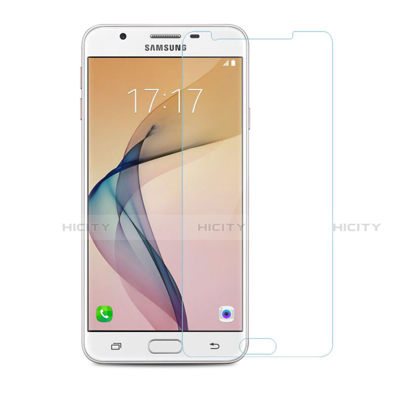 Schutzfolie Displayschutzfolie Panzerfolie Skins zum Aufkleben Gehärtetes Glas Glasfolie T01 für Samsung Galaxy J7 Prime Klar groß