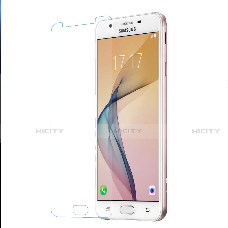Schutzfolie Displayschutzfolie Panzerfolie Skins zum Aufkleben Gehärtetes Glas Glasfolie T01 für Samsung Galaxy J7 Prime Klar